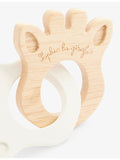 Sophie La Giraffe So Pure rubberwood teething rings, imported from the UK