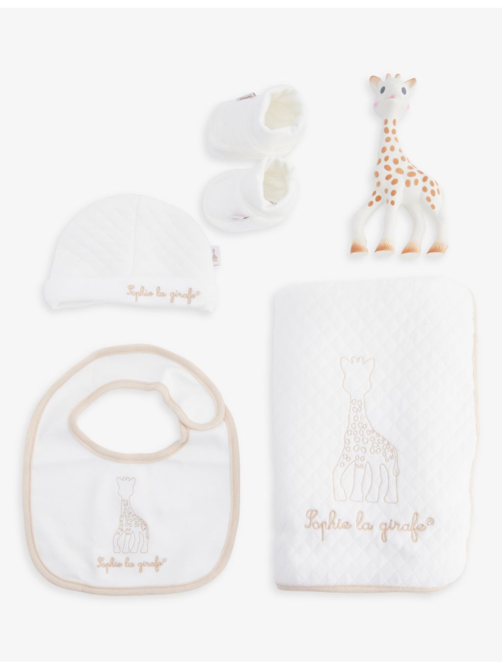 So Pure cotton baby gift set with Sophie La Girafe - British product