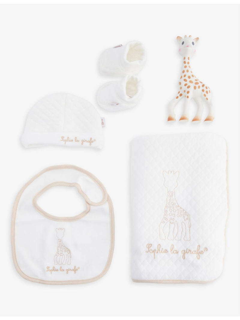 So Pure cotton baby gift set with Sophie La Girafe - British product