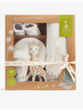 So Pure cotton baby gift set with Sophie La Girafe - British product