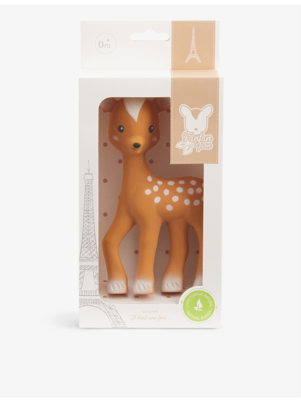 Sophie La Giraffe Fanfan the Fawn rubber teething ring 16cm - British product