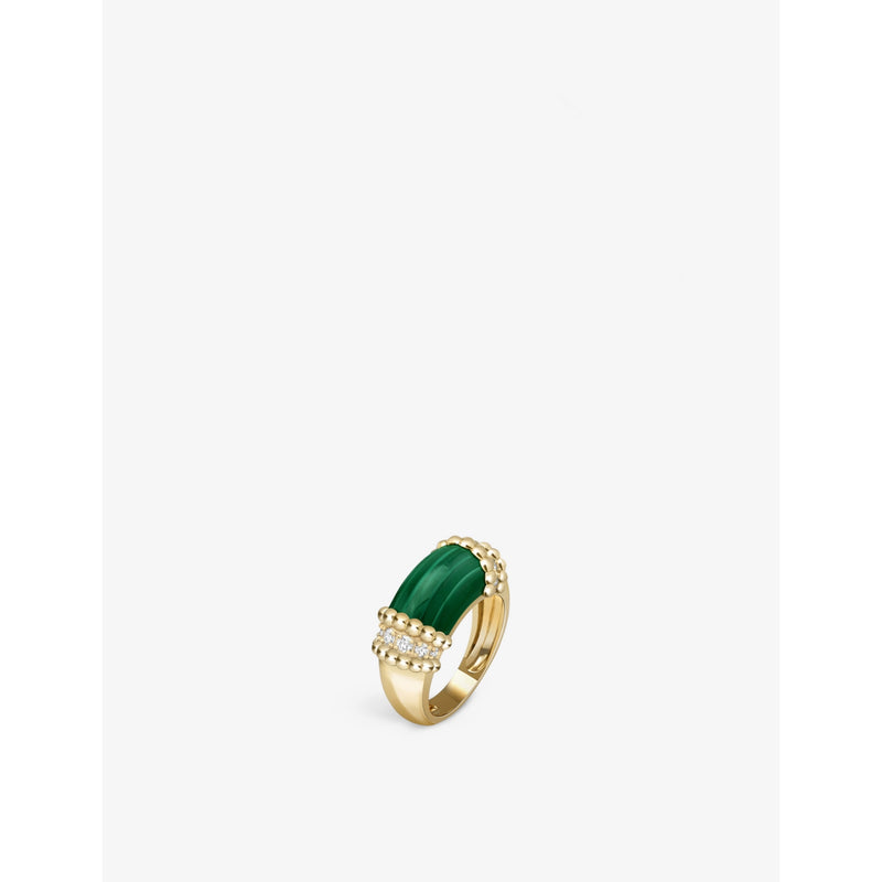 Van Cleef and Arpels malachite diamond ring, imported from the UK