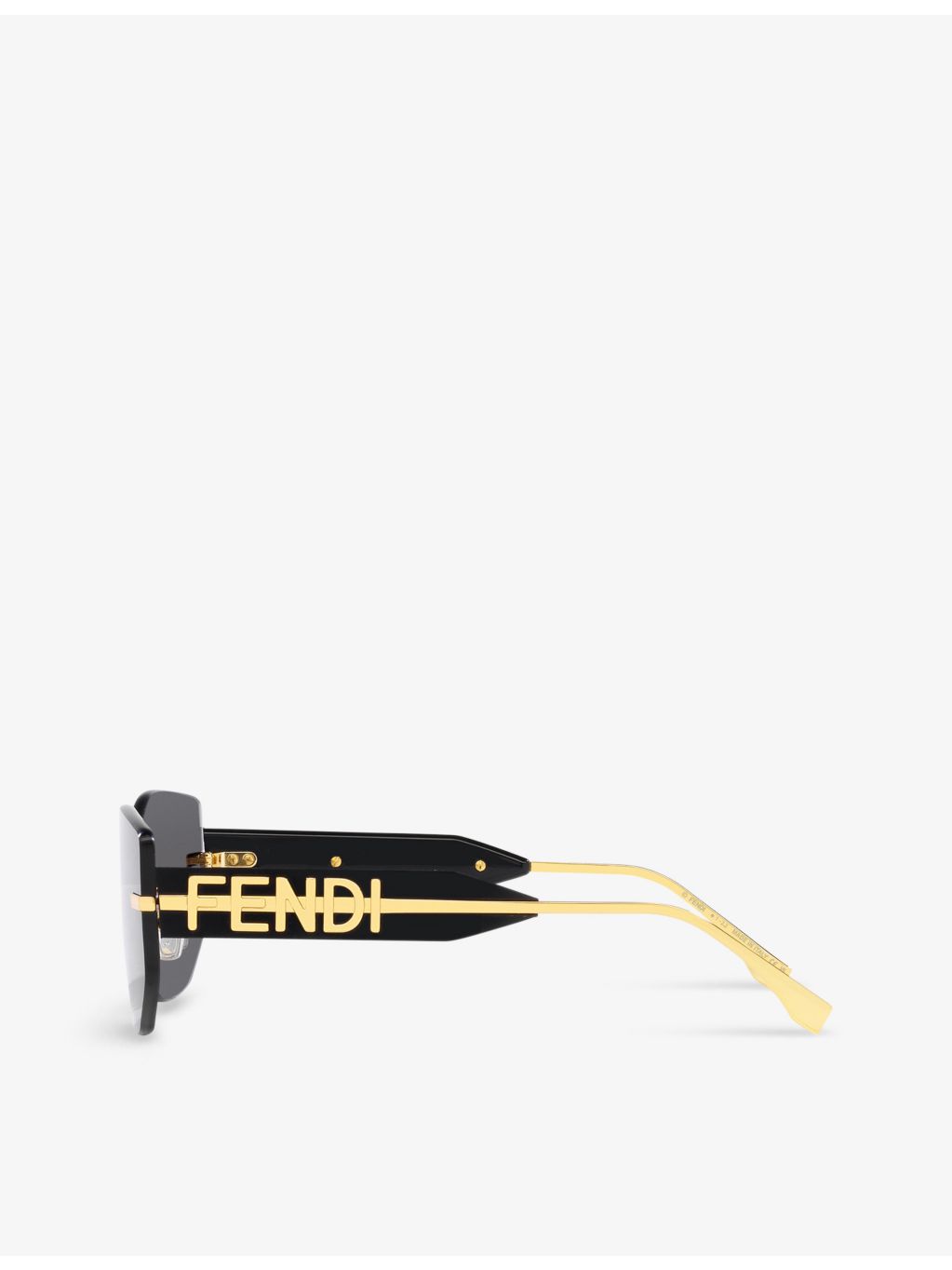 Fendi rectangle-frame tinted metal sunglasses FE40066U (British brand)