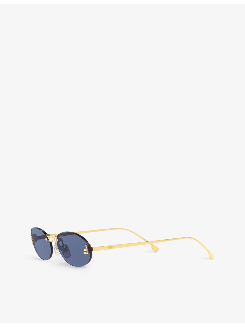 Fendi oval metal sunglasses FE4075US, imported from the UK