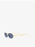 Fendi oval metal sunglasses FE4075US, imported from the UK