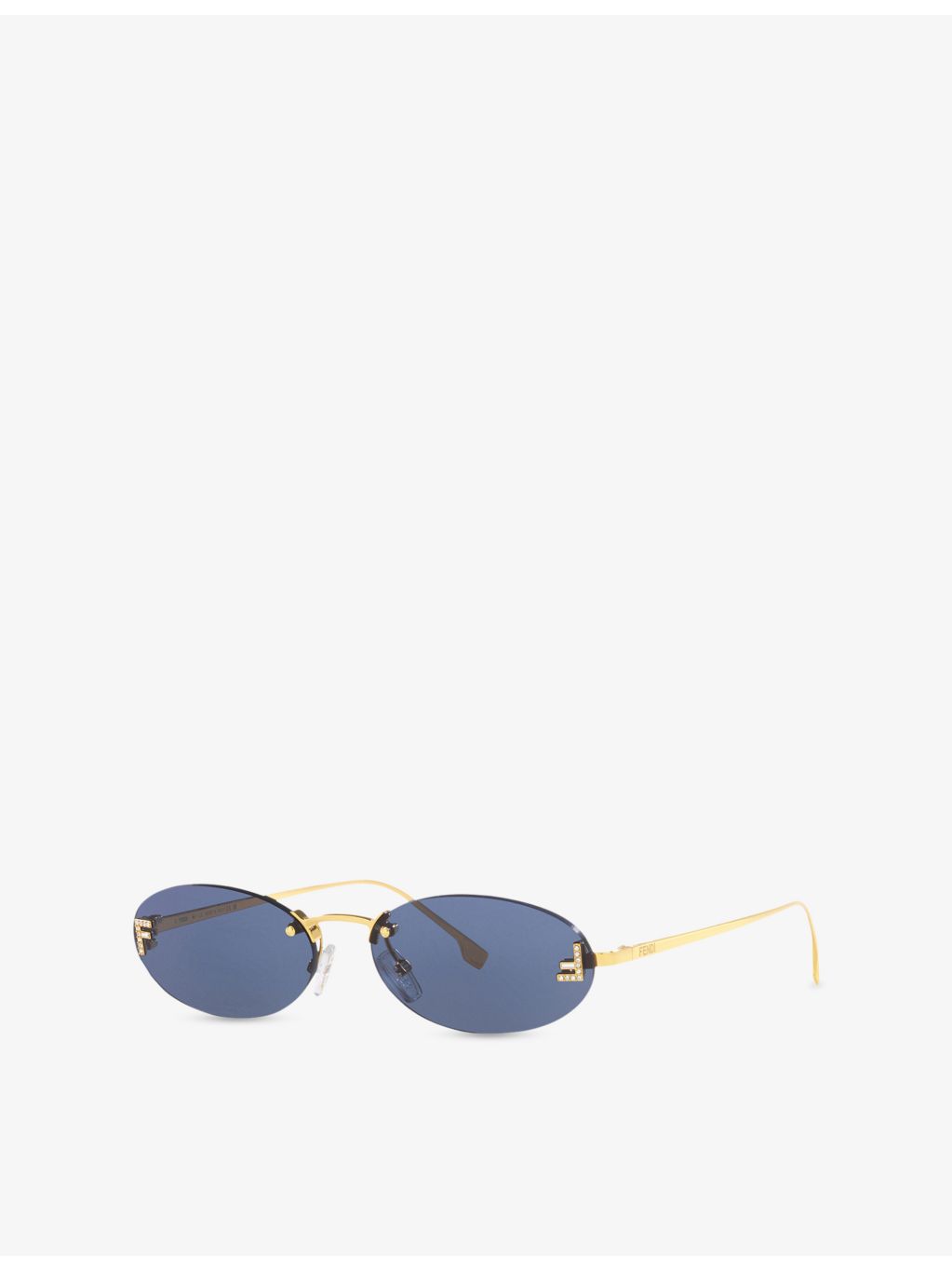 Fendi oval metal sunglasses FE4075US, imported from the UK