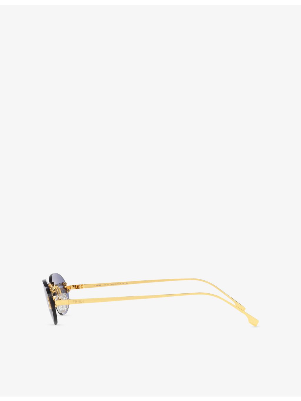 Fendi oval metal sunglasses FE4075US, imported from the UK