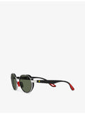Ray-Ban Scuderia Ferrari metal sunglasses with irregular frame - British product