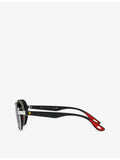 Ray-Ban Scuderia Ferrari metal sunglasses with irregular frame - British product
