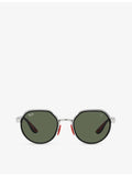 Ray-Ban Scuderia Ferrari metal sunglasses with irregular frame - British product