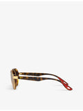 Ray-Ban Scuderia Ferrari irregular-frame metal sunglasses 60mm - British product