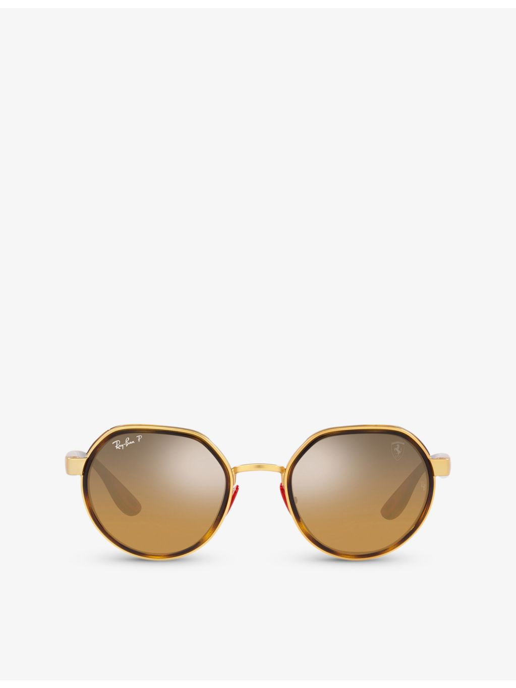 Ray-Ban Scuderia Ferrari irregular-frame metal sunglasses 60mm - British product