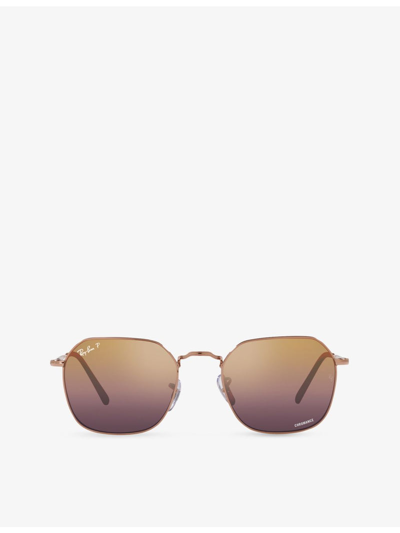 Ray-Ban RB3694 Jim hexagonal metal sunglasses, imported from the UK