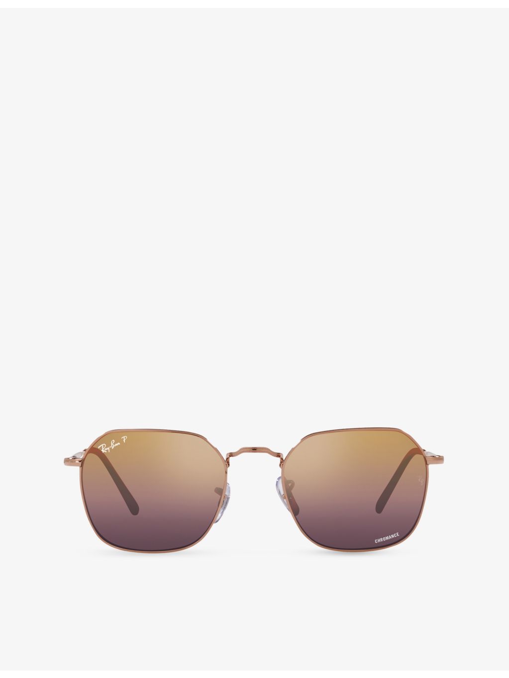 Ray-Ban RB3694 Jim hexagonal metal sunglasses, imported from the UK