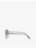 Ray-Ban RB3699 polarised polished-metal sunglasses (British brand)