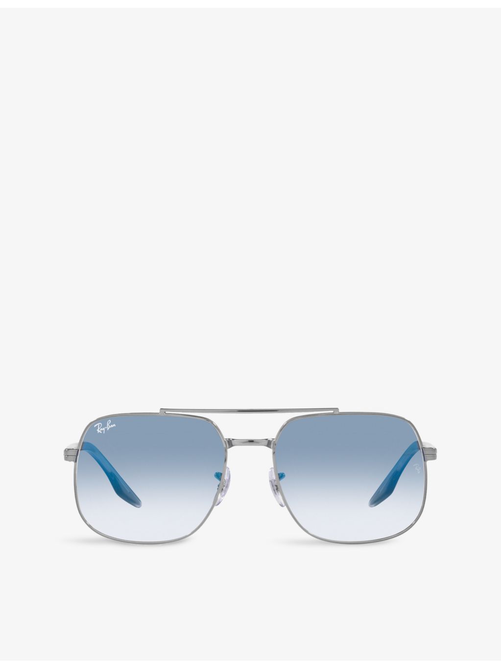 Ray-Ban RB3699 polarised polished-metal sunglasses (British brand)