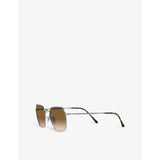 Ray-Ban RB3694 Jim hexagonal metal sunglasses, imported from the UK