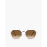 Ray-Ban RB3694 Jim hexagonal metal sunglasses, imported from the UK