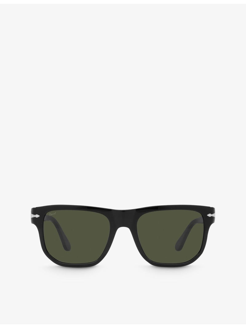 Persol PO3306S pillow-frame acetate sunglasses, imported from the UK