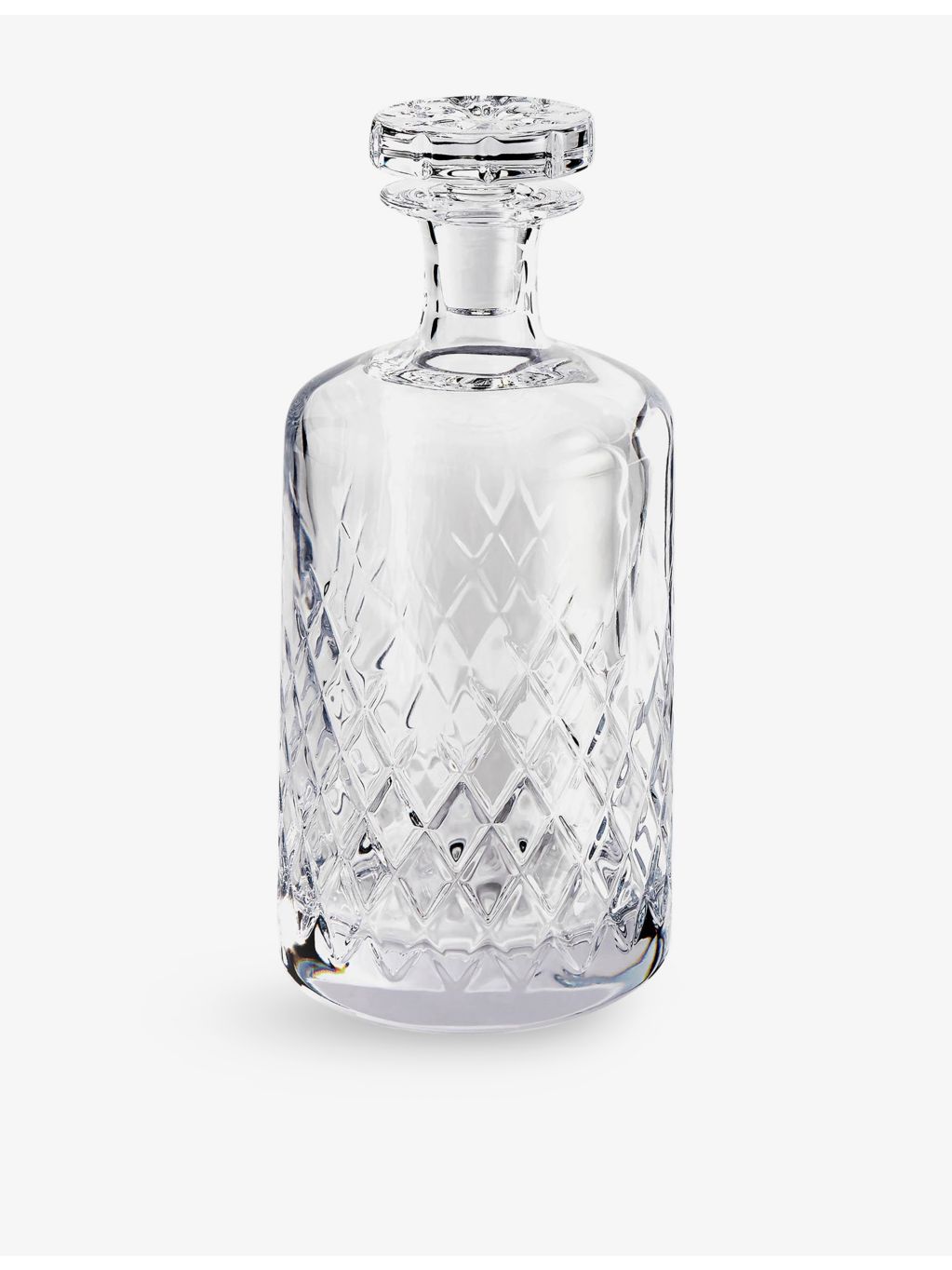 Soho Home crystal decanter Barwell diamond-cut large 750ml, UK version