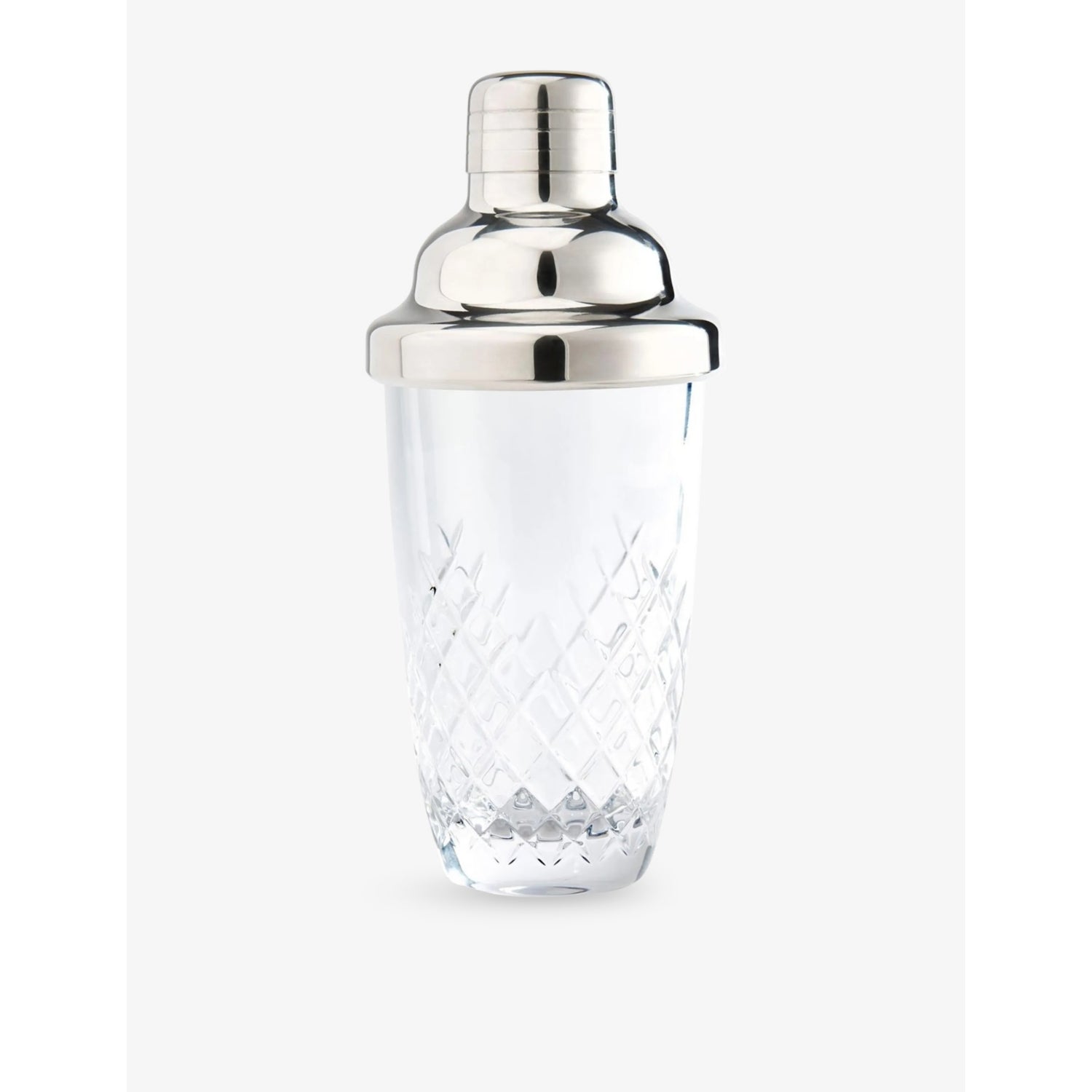Soho Home Barwell diamond-cut crystal Martini shaker 16cm (British brand)