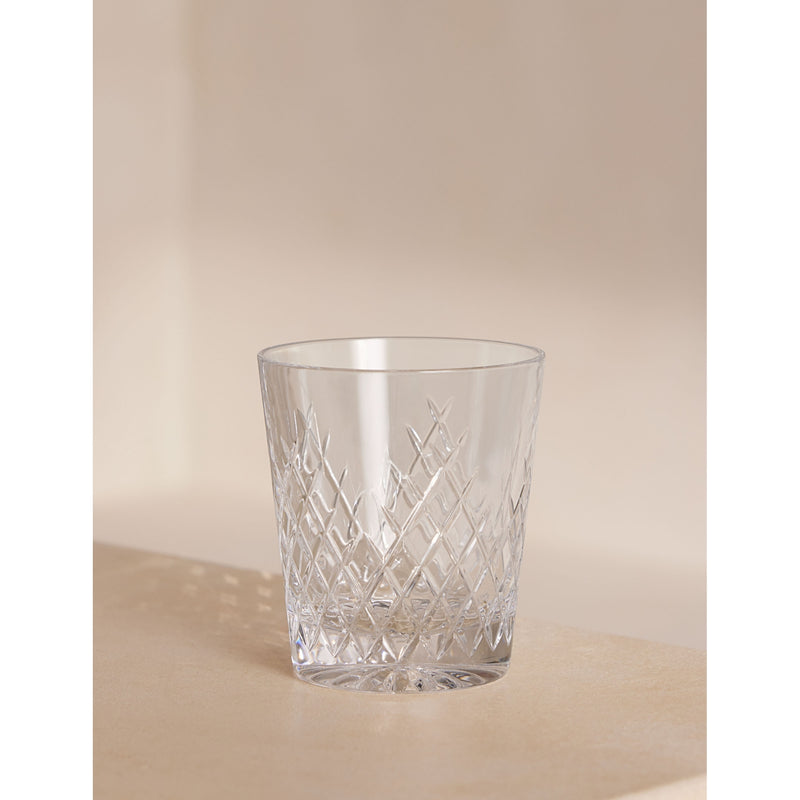 Soho Home diamond-cut crystal tumblers set of four (British brand)