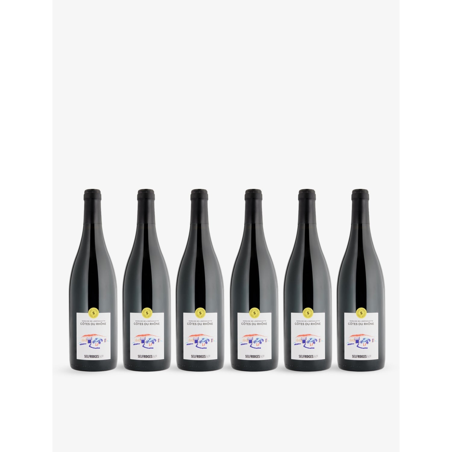 Selfridges Selection Côtes du Rhône red wine 6x750ml - British product