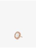Bvlgari 18ct rose gold mother of pearl stud earring - British product