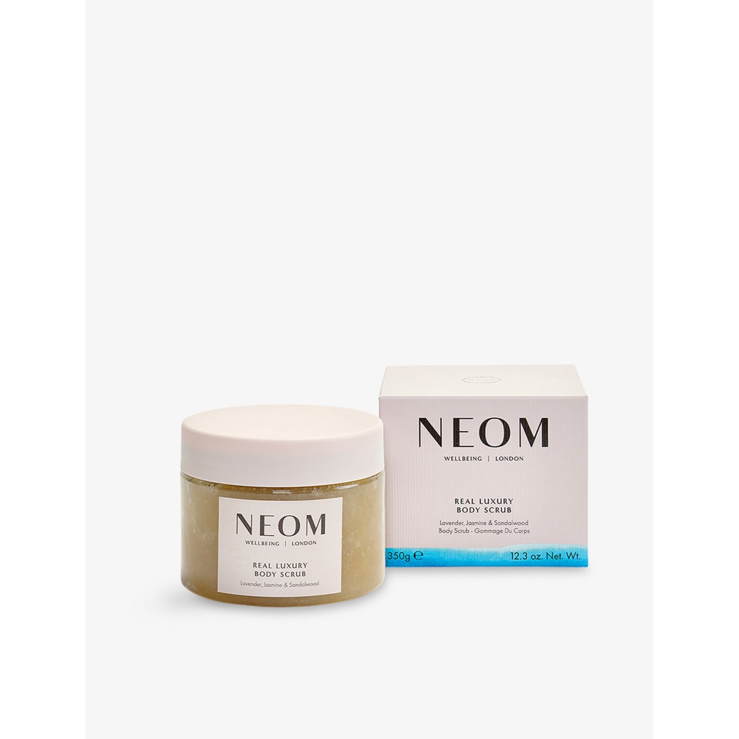 NEOM Real Luxury body scrub 350g, imported from the UK