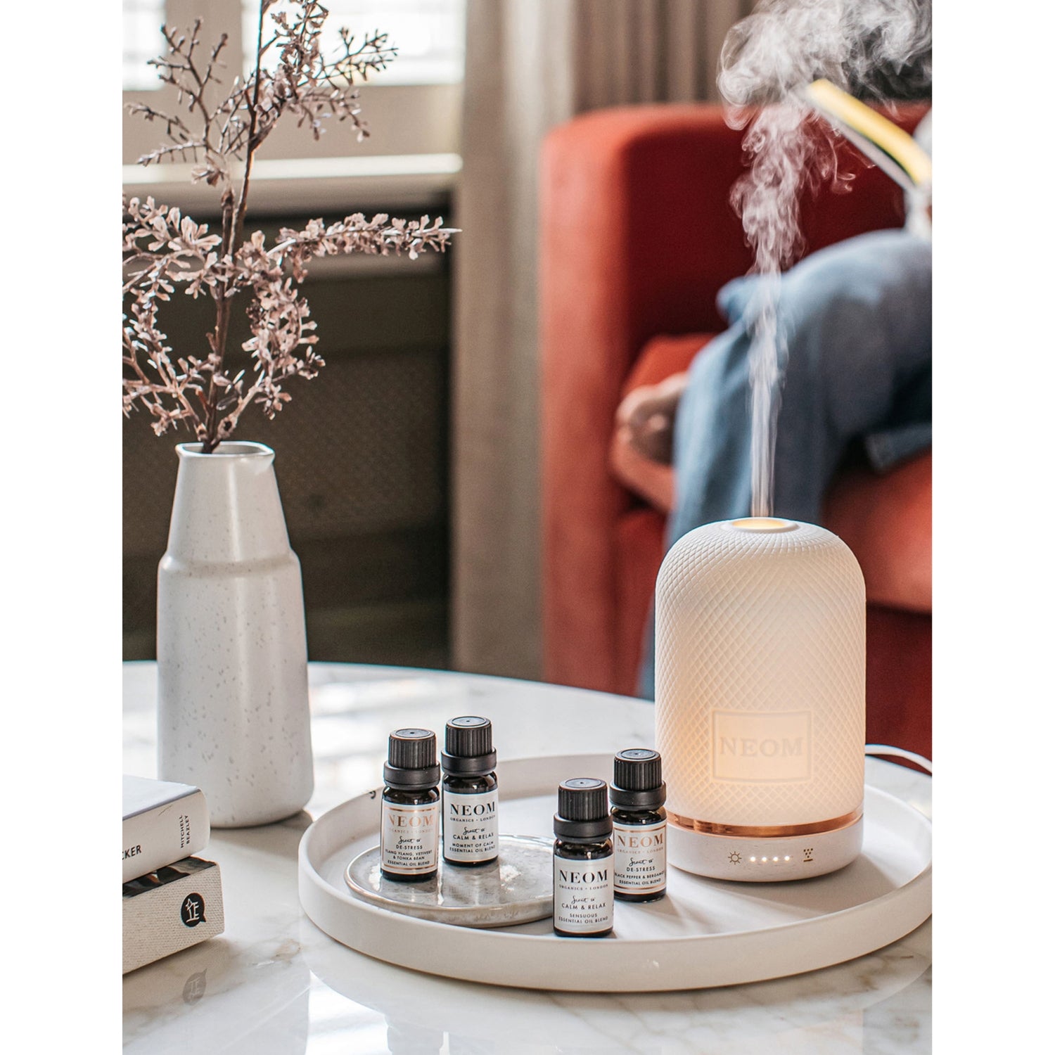 NEOM Wellbeing Pod 2.0 essential oil diffuser (British brand)