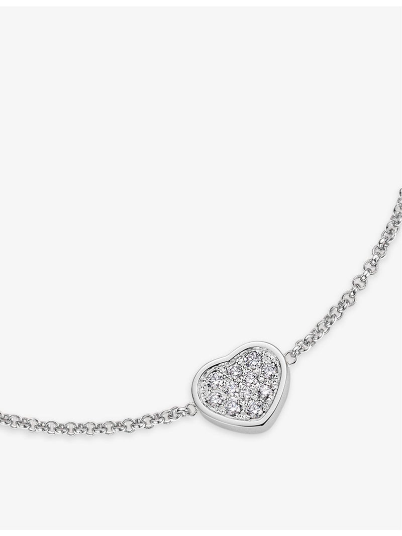 Chopard My Happy Hearts diamond bracelet 18ct white gold 0.12ct (British brand)