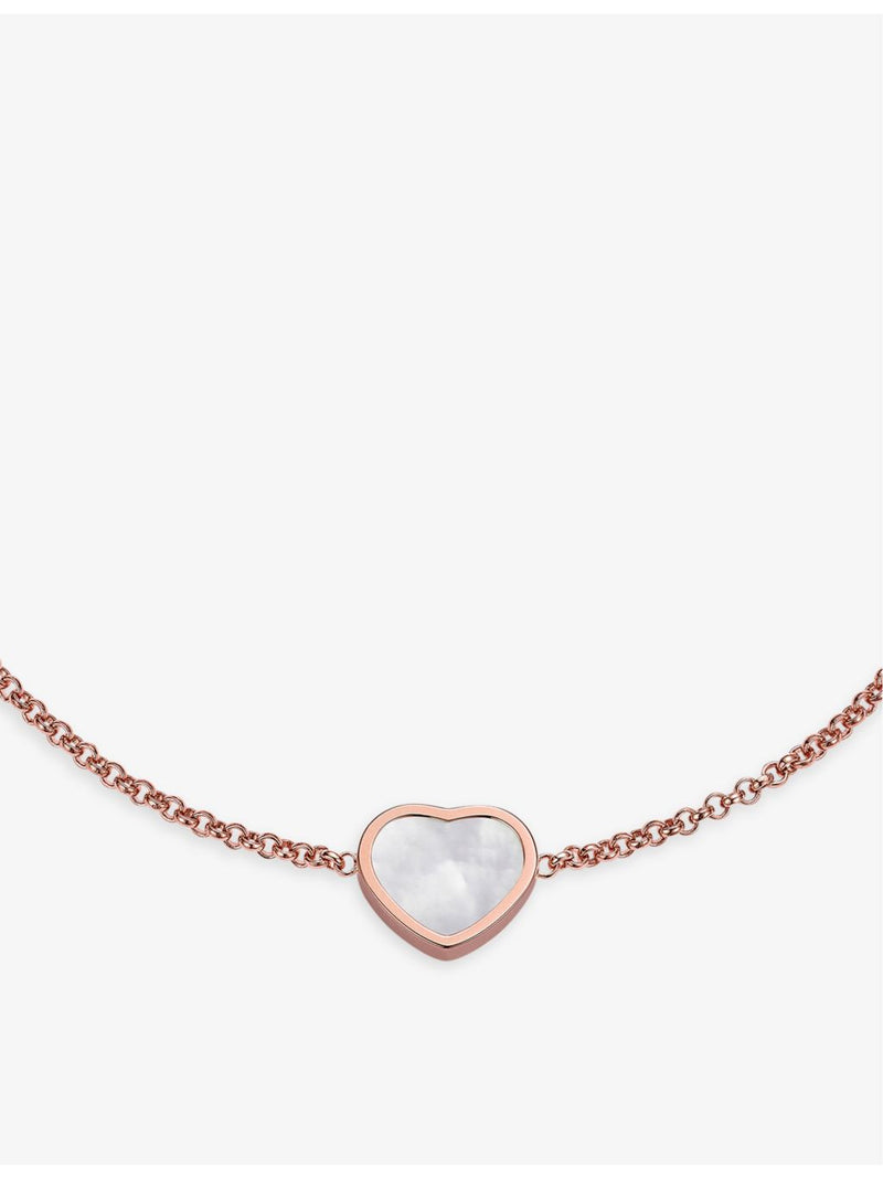 Chopard My Happy Hearts rose gold mother of pearl bracelet, imported from the UK