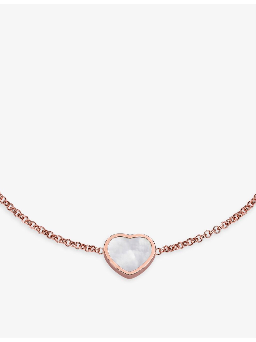 Chopard My Happy Hearts rose gold mother of pearl bracelet, imported from the UK