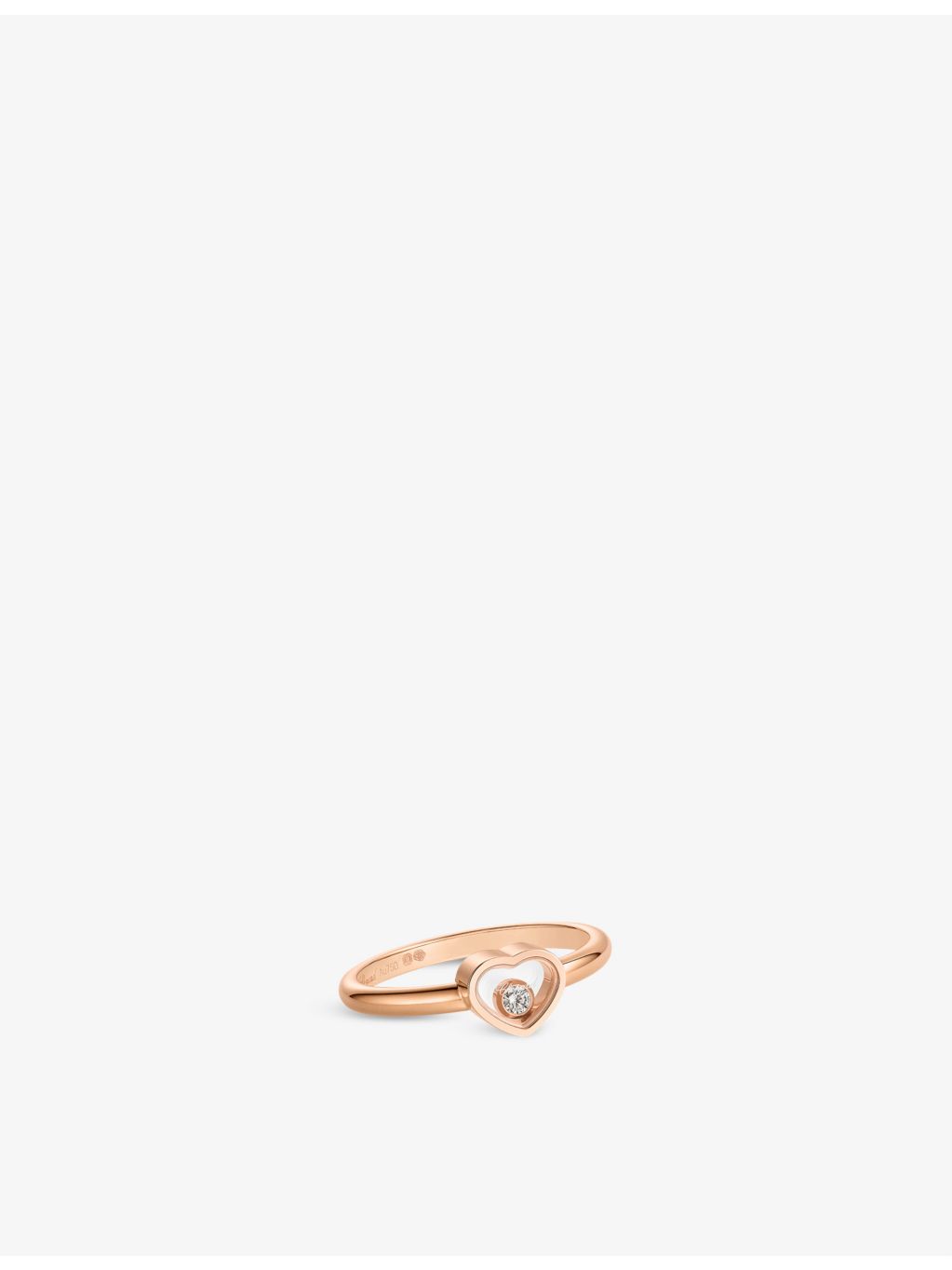 Chopard Happy Hearts ring 18ct rose-gold diamond, UK version