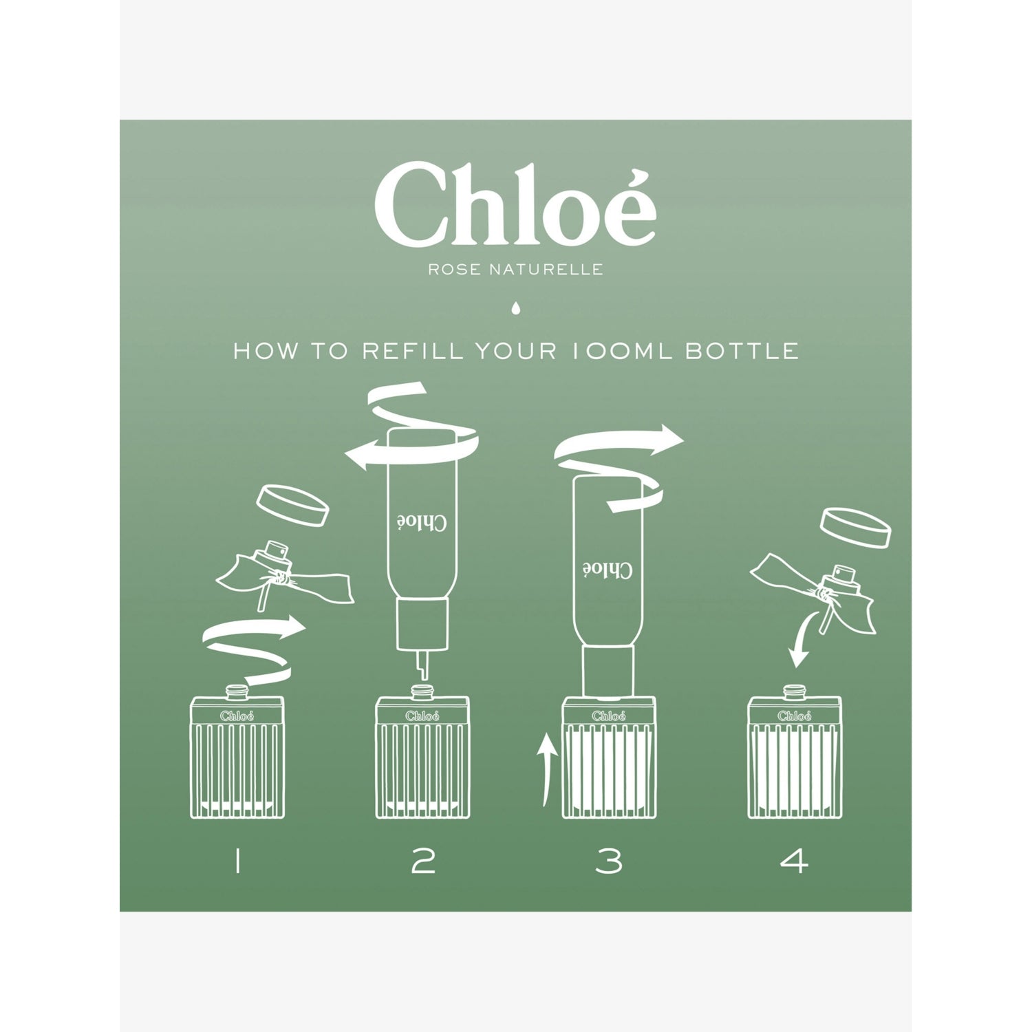 Chloé Rose Naturelle eau de parfum refill 150ml - British product