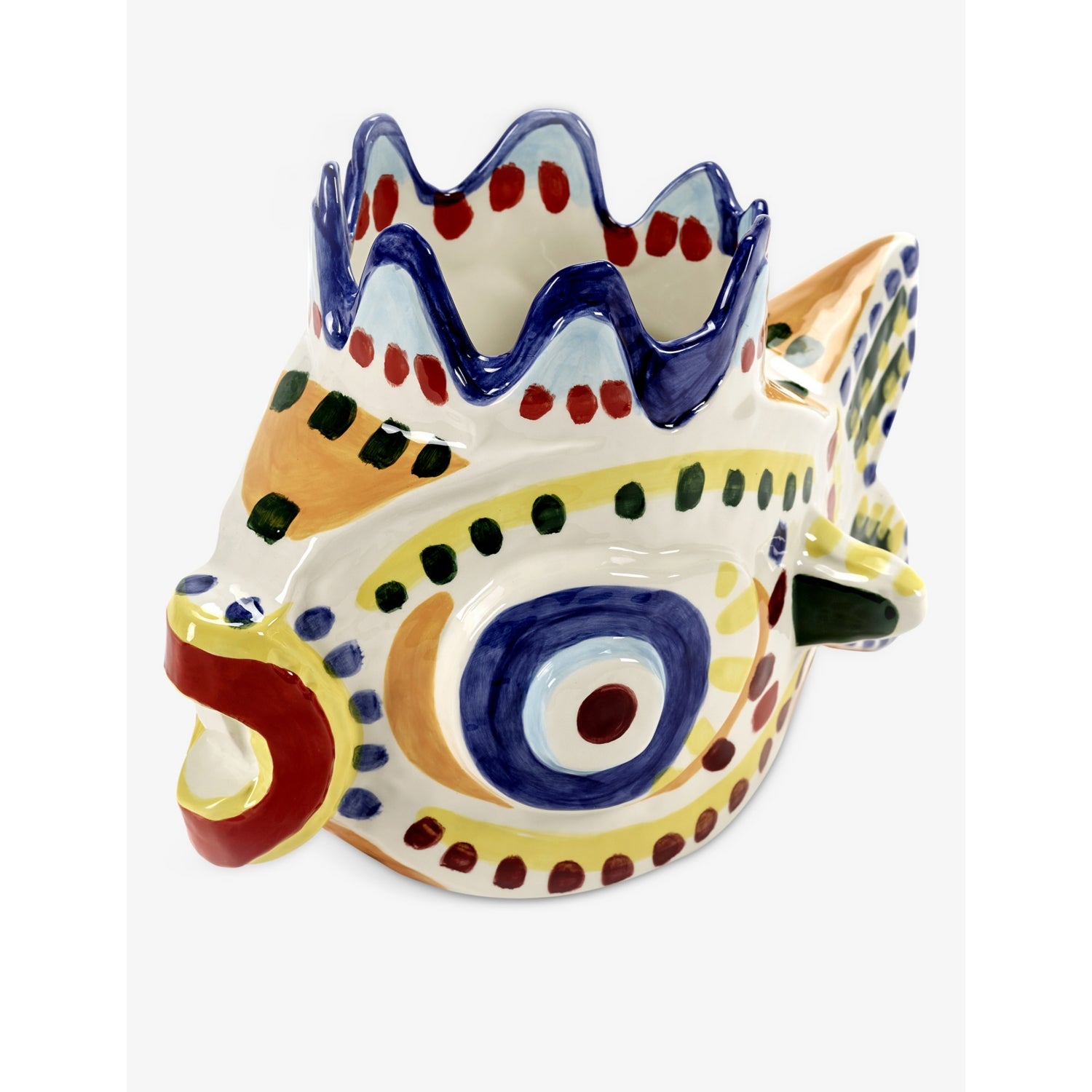 Ottolenghi Sicily stoneware vase 28cm - British product