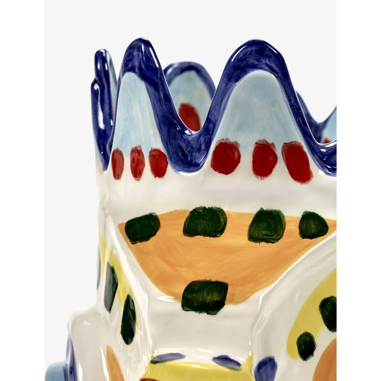 Ottolenghi Sicily stoneware vase 28cm - British product