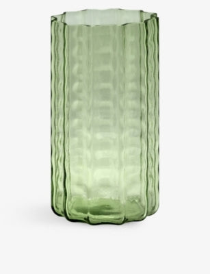 Serax Wave glass vase 21cm height, imported from the UK