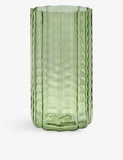 Serax Wave glass vase 28cm, textured mouthblown design, UK version