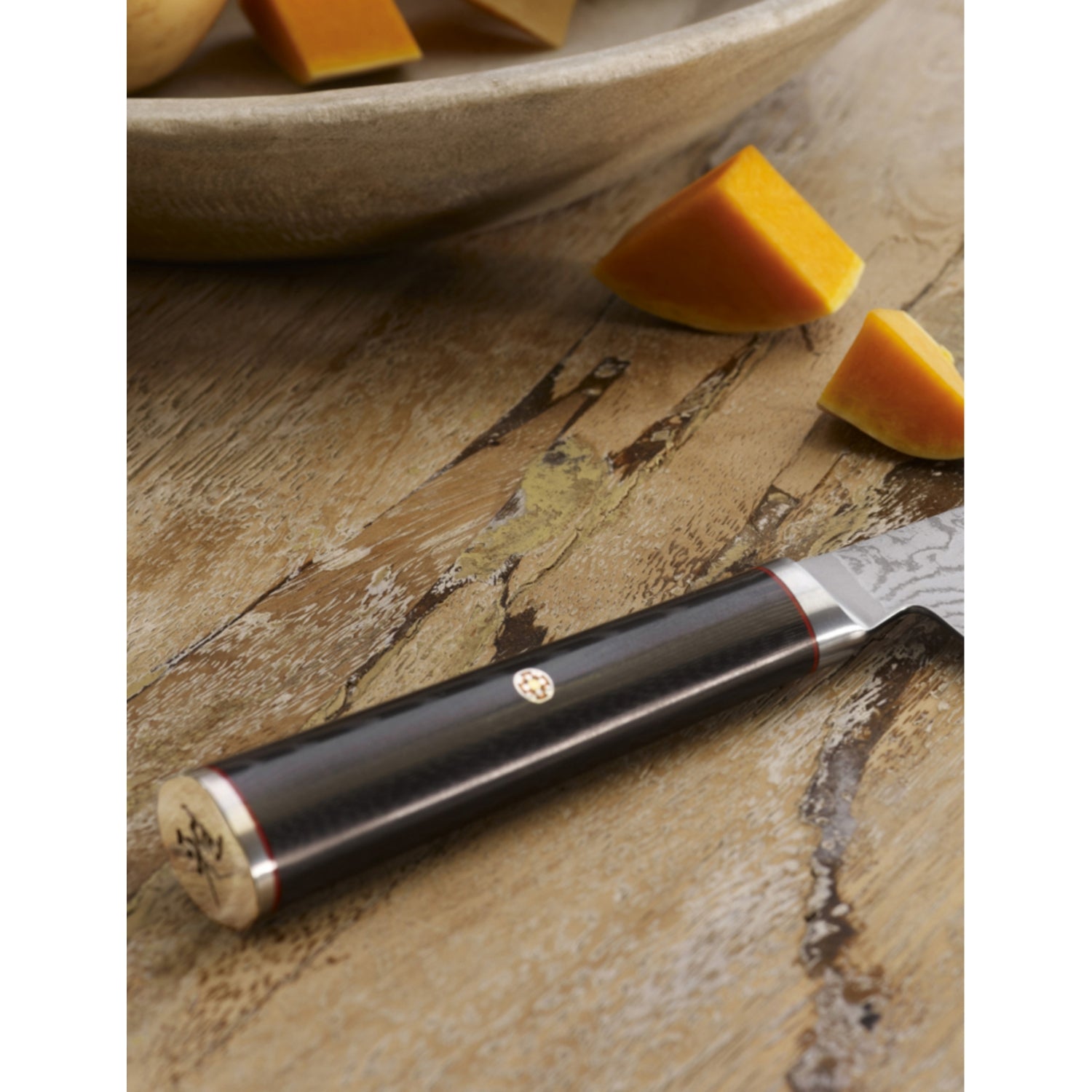 Miyabi 13cm stainless steel knife, ash wood handle, imported from the UK