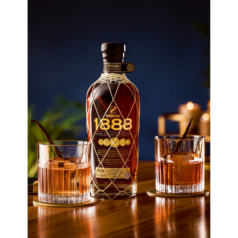 Brugal 1888 Double-Aged Rum 700ml, imported from the UK
