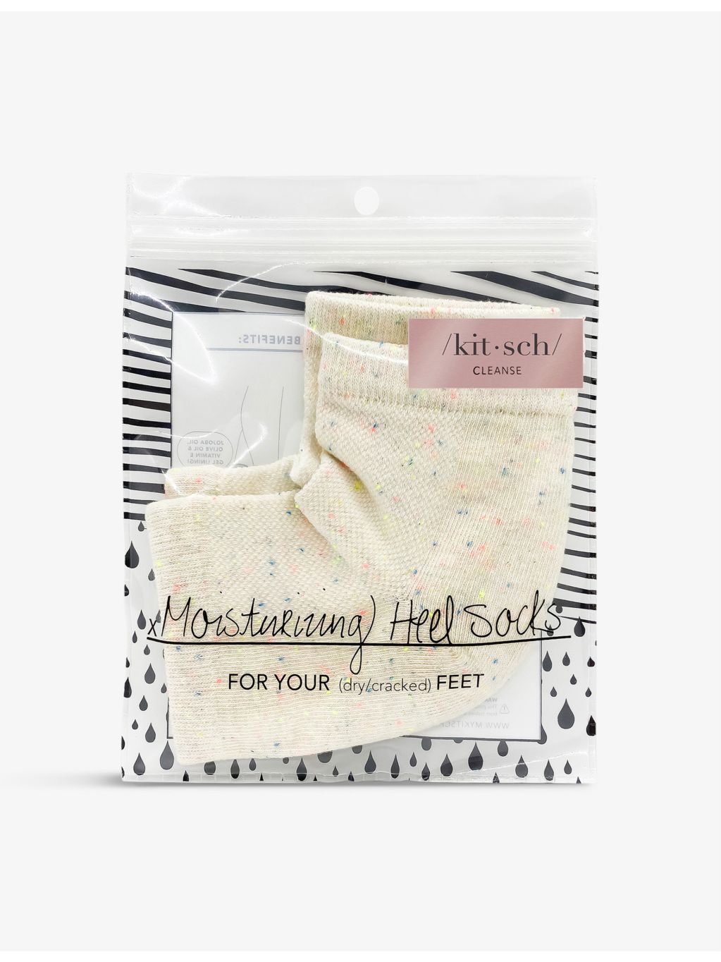 Kitsch moisturising heel socks one size (British brand)