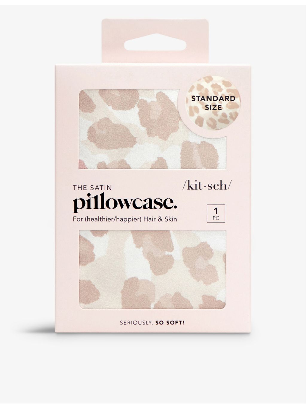 Satin pillowcase leopard print 66cm x 48cm, imported from the UK