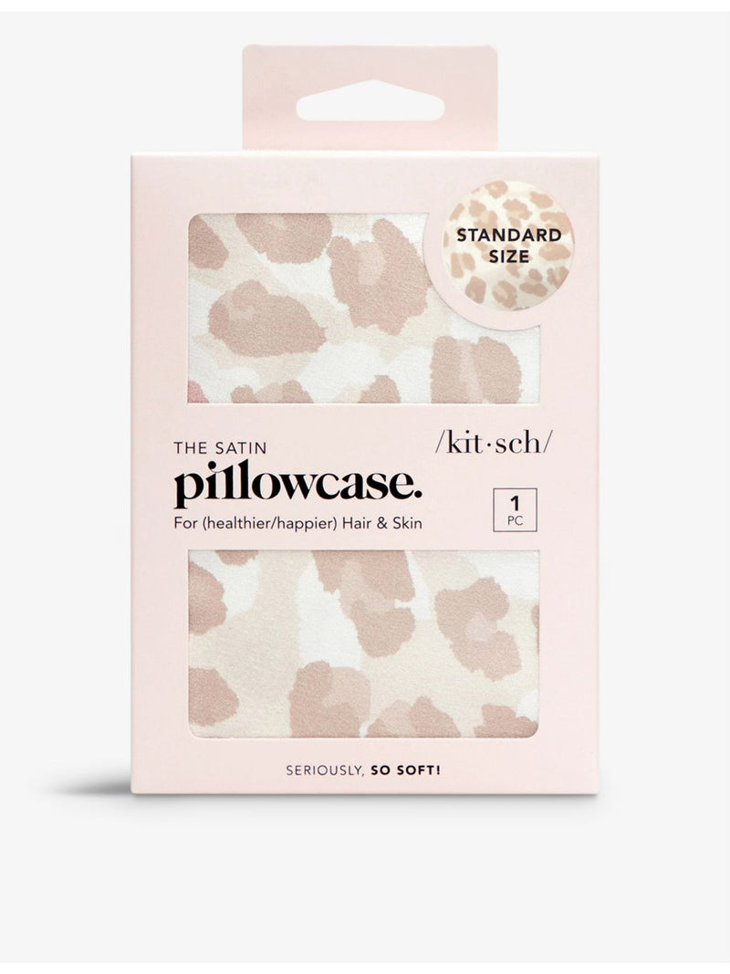 Satin pillowcase leopard print 66cm x 48cm, imported from the UK