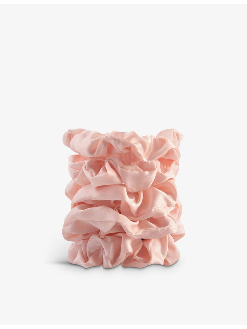 Kitsch satin sleep scrunchy set of five (British brand)