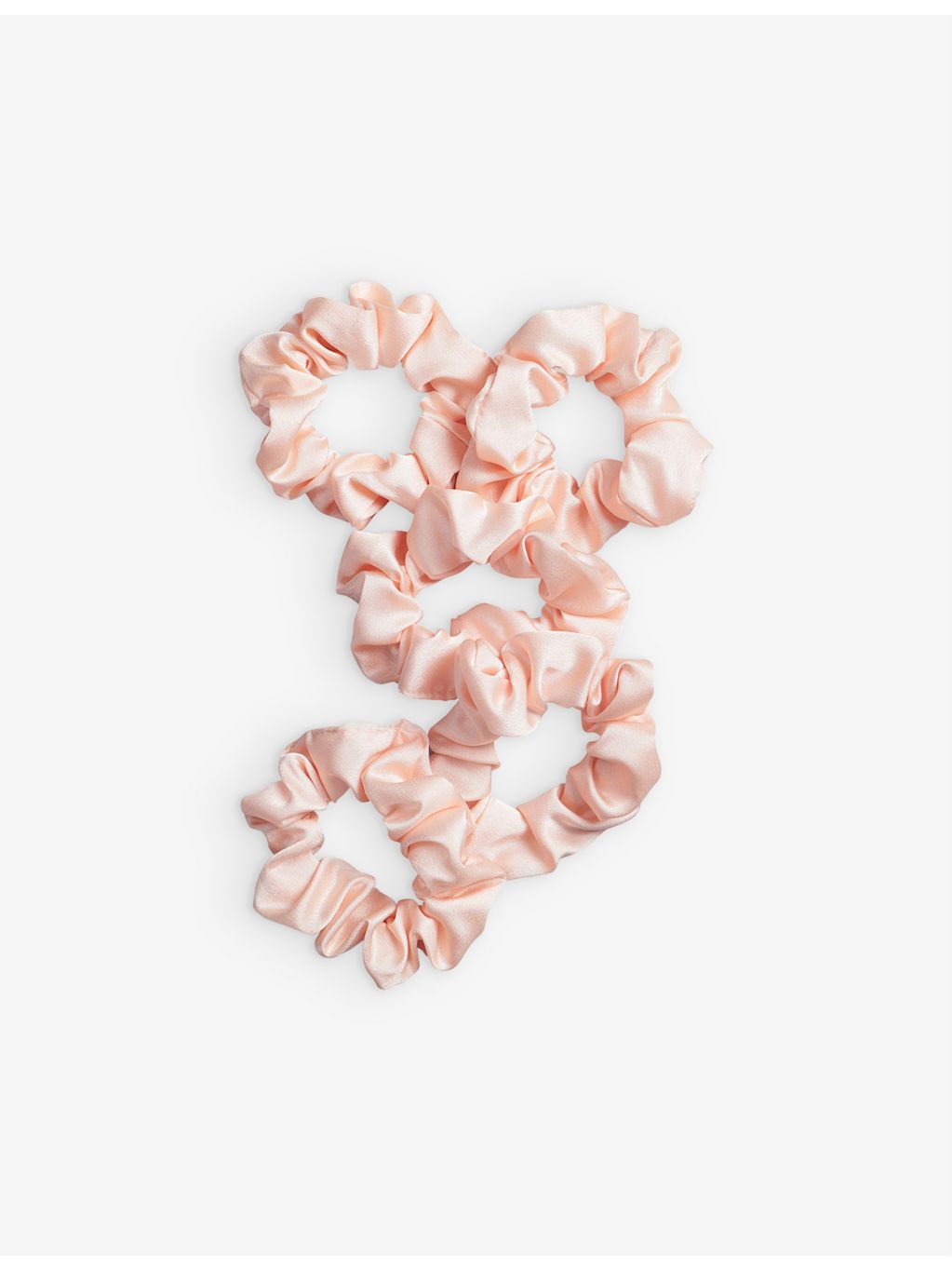 Kitsch satin sleep scrunchy set of five (British brand)
