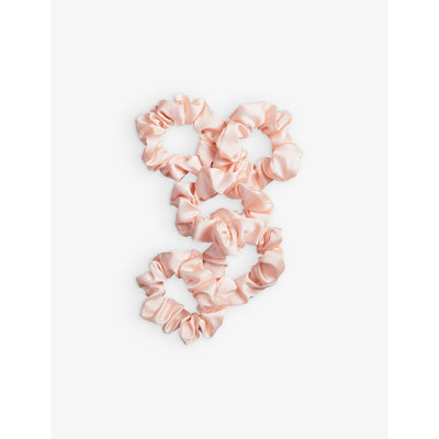 selfridges Kitsch Satin Sleep Scrunchies Set of Five- Buy online at McGrocer