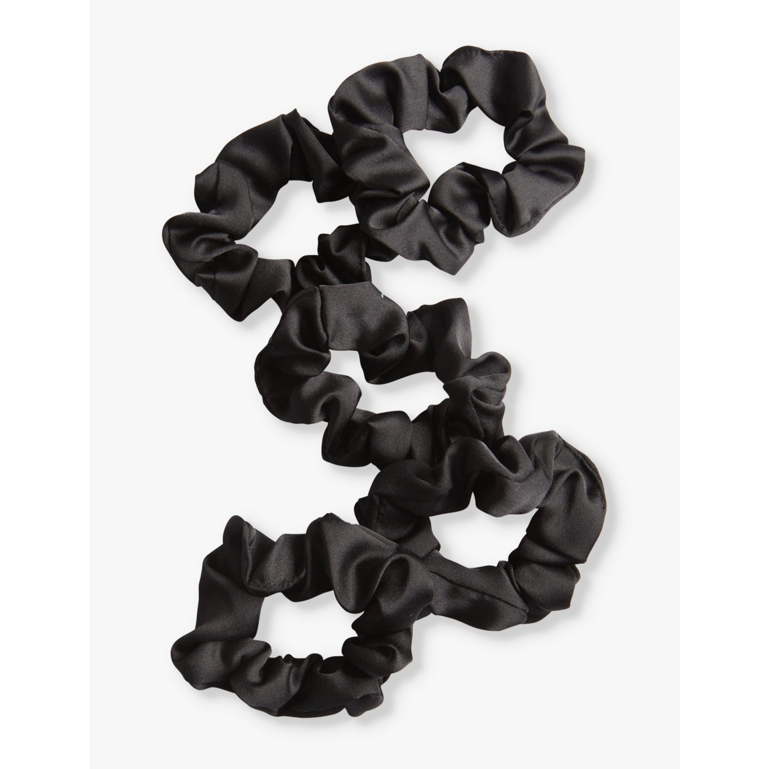 Kitsch satin sleep scrunchy set of five (British brand)