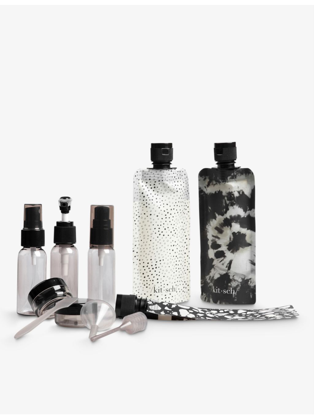 Kitsch Ultimate travel bottle set, imported from the UK