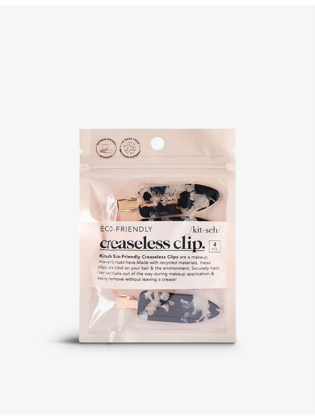 Kitsch creaseless hair clips set of four - British product